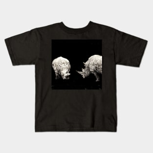 Rhino couple Kids T-Shirt